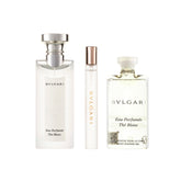 Bvlgari Eau Parfumée Thé Blanc 2025 Eau de Toilette Set 75 ml + 10 ml + 75 ml Duschgel