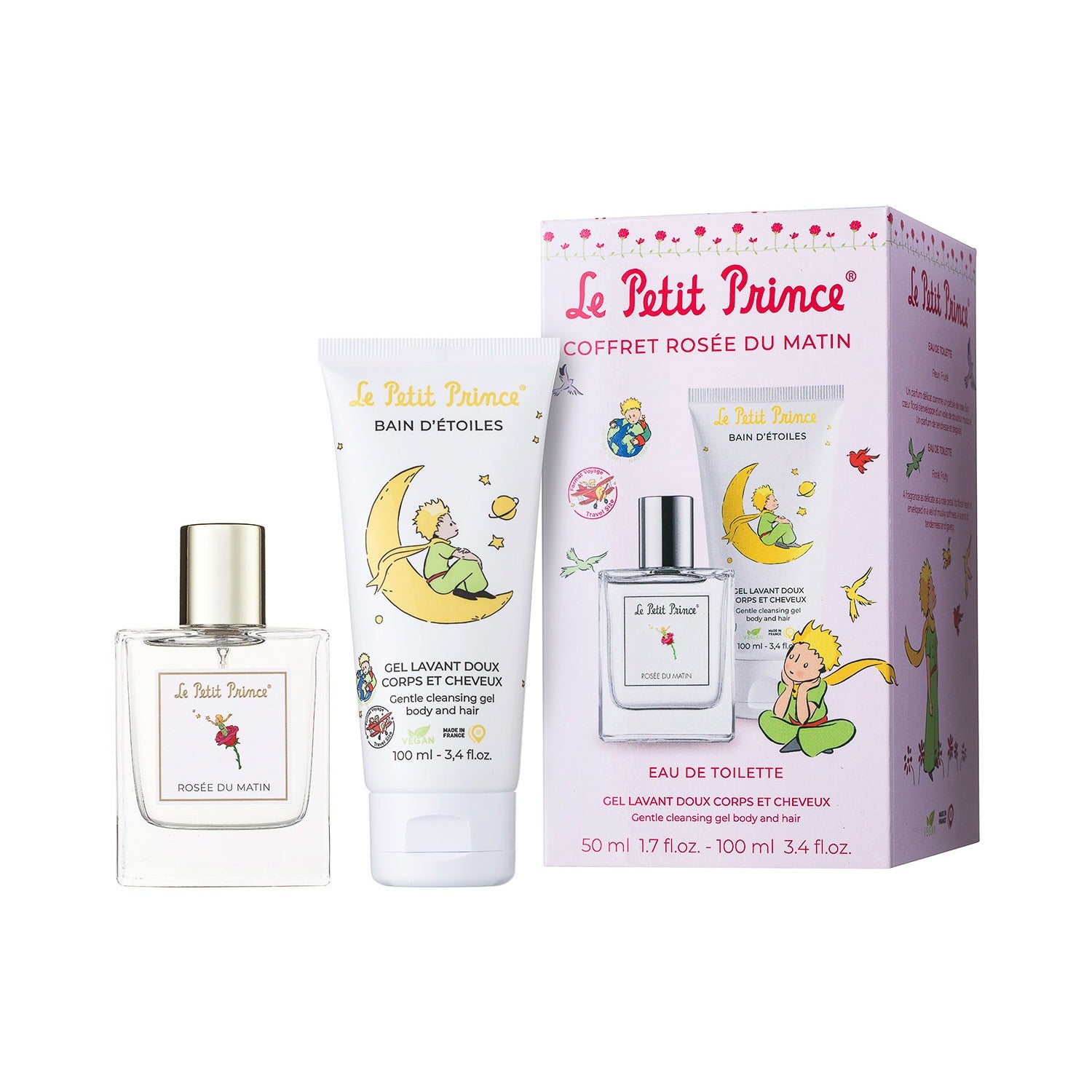 Le Petit Prince Rosee du Matin Eau de Toilette Set 50 ml + 100 ml Duschgel