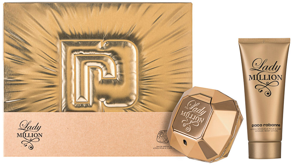 Paco Rabanne Lady Million Eau de Parfum Set 80 ml + 100 ml Körperlotion