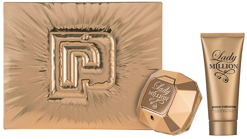 Paco Rabanne Lady Million Eau de Parfum Set 80 ml + 100 ml Körperlotion