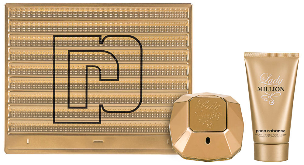 Paco Rabanne Lady Million Eau de Parfum Set 50 ml + 75 ml Körperlotion