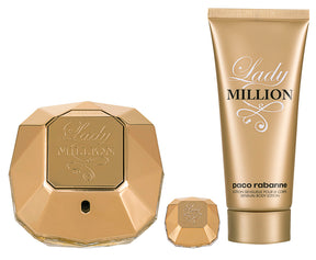 Paco Rabanne Lady Million Eau de Parfum Set 80 ml + 5 ml + 100 ml Körperlotion