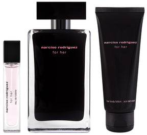 Narciso Rodriguez For Her Eau de Toilette Set 100 ml + EDT 10 ml + 75 ml Körperlotion