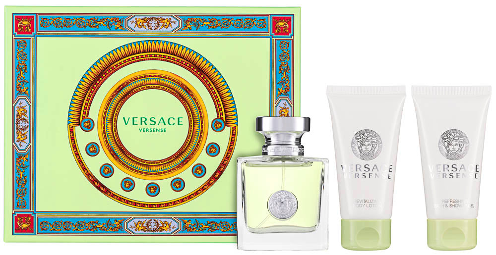 Versace Versense Eau de Toilette Set 50 ml + 50 ml KörperLotion + 50 ml Duschgel