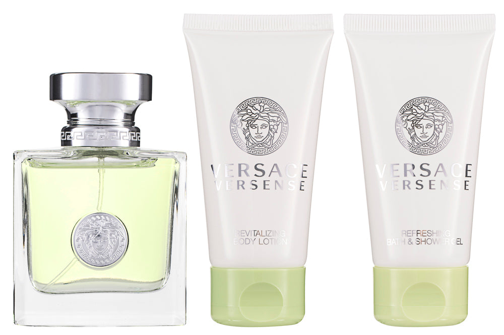 Versace Versense Eau de Toilette Set 50 ml + 50 ml KörperLotion + 50 ml Duschgel