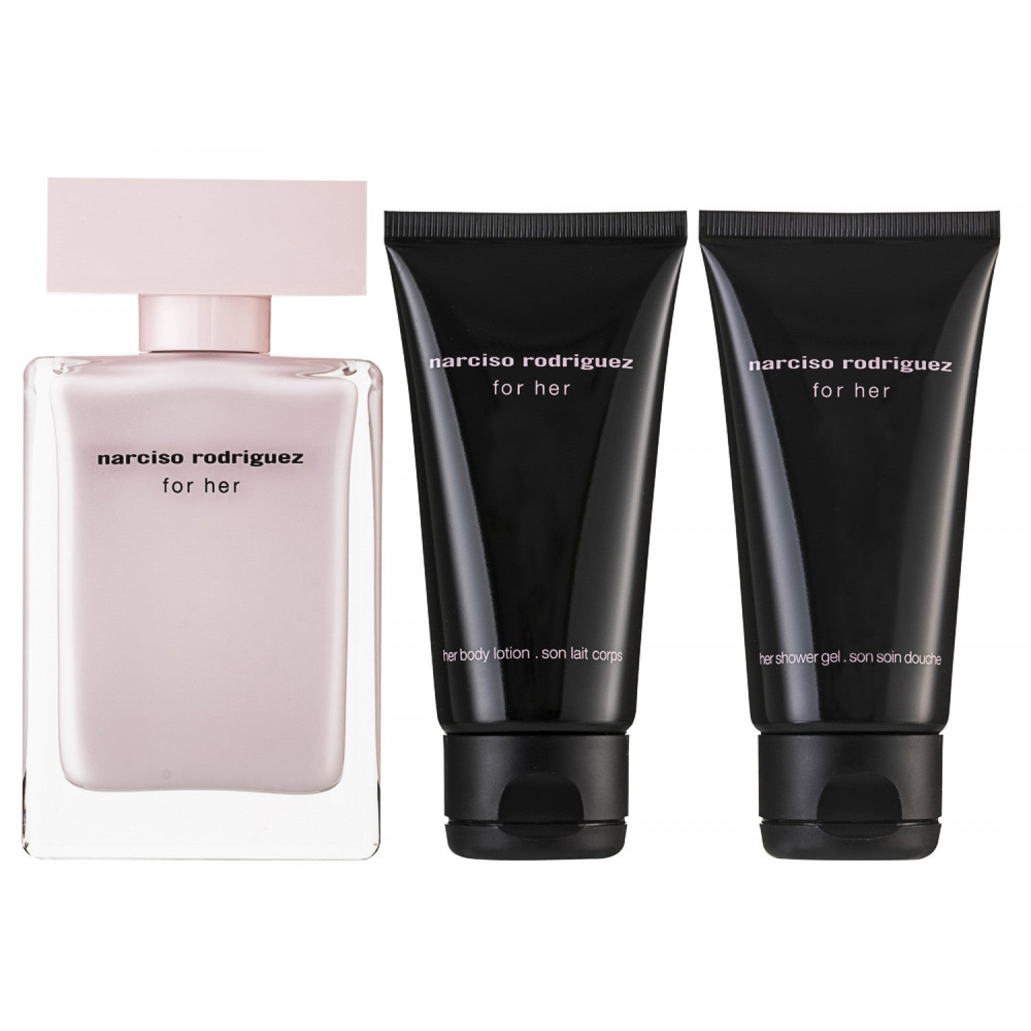 Narciso Rodriguez For Her Eau de Parfum Set 50 ml + 75 ml Körperlotion + 75 ml Duschgel