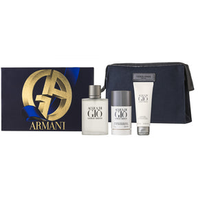 Giorgio Armani Acqua di Gio Eau de Toilette Set 100 ml + 75 ml Duschgel  + 75 ml Deodorant Stick + Tasche