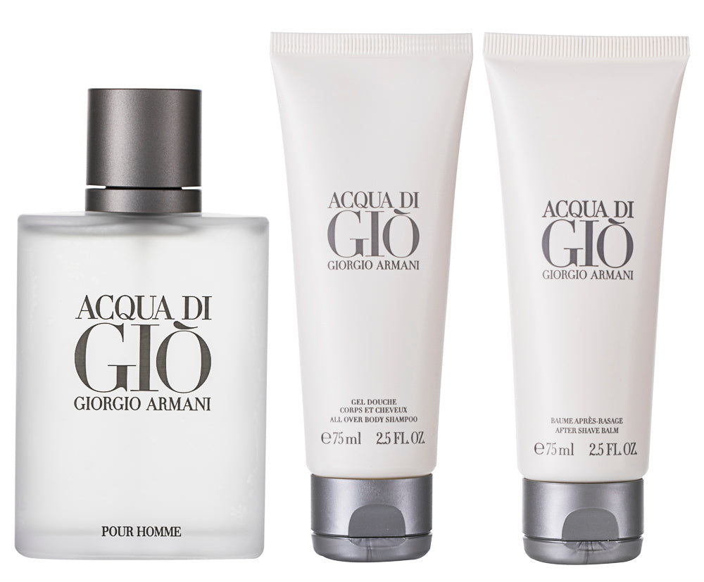 Giorgio Armani Acqua di Gio Eau de Toilette Set 100 ml + 75 ml Duschgel + 75 ml Aftershave Balm