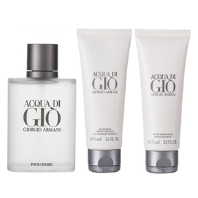Giorgio Armani Acqua di Gio Eau de Toilette Set 100 ml + 75 ml Duschgel + 75 ml Aftershave Balm