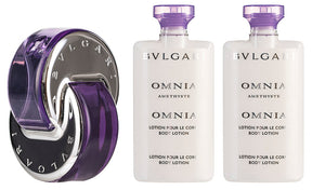 Bvlgari Omnia Amethyste Eau de Toilette Set 65 ml + 2x75 ml Körperlotion + Tasche