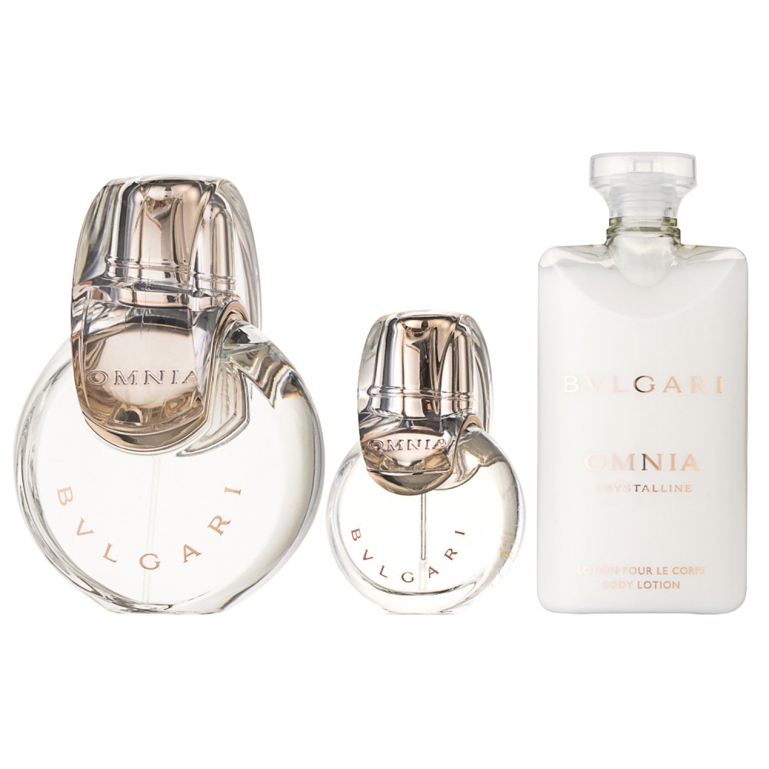 Bvlgari Omnia Crystalline Eau de Toilette Set 100 ml + EDT 15 ml + 75 ml Körperlotion