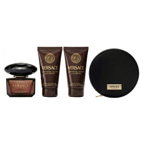 Versace Crystal Noir Eau de Parfum Set 90 ml + 100 ml Dushgel + 100 ml Körperlotion + Tasche