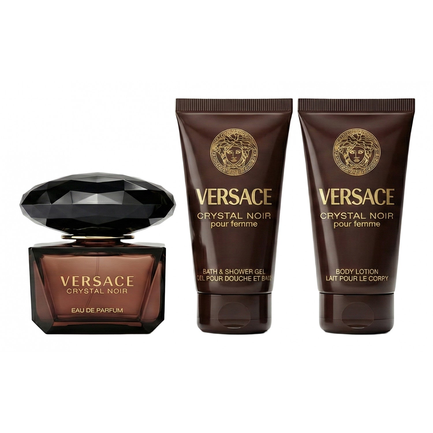 Versace Crystal Noir Eau de Parfum Set 50 ml + 50 ml Körperlotion + 50 ml Dushgel