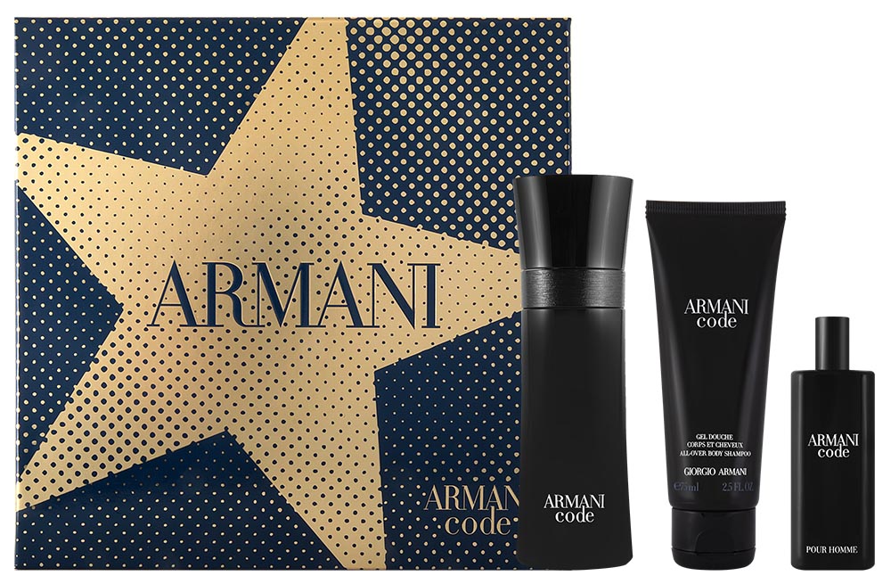 Giorgio Armani Code Eau de Toilette Set 75 ml + 15 ml + 75 ml Duschgel