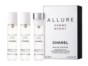 Chanel Allure Homme Sport Eau de Toilette 3 x 20 ml Nachfüllpackung
