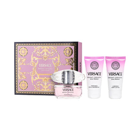 Versace Bright Crystal Eau de Toilette Set 50 ml + 50 ml Duschgel + 50 ml Körperlotion