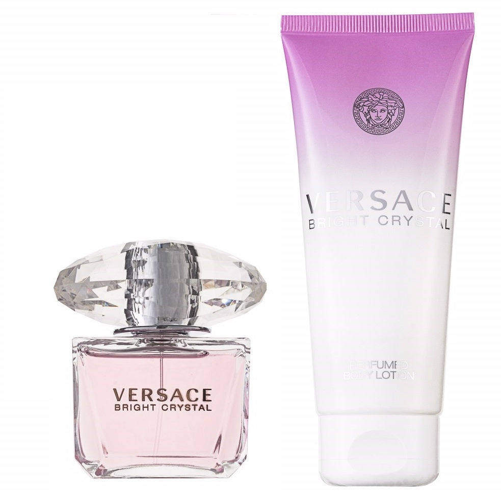 Versace Bright Crystal Eau de Toilette Set 90 ml + 100 ml Körperlotion