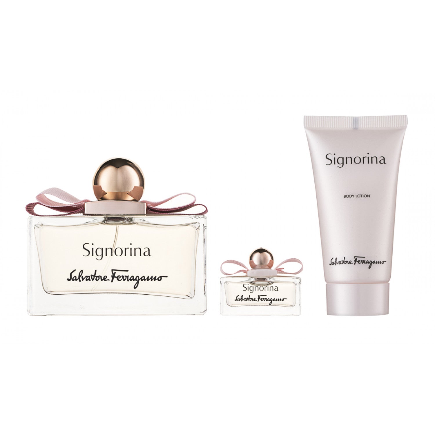 Salvatore Ferragamo Signorina Eau de Parfum  Set 100 ml + 5 ml + 50 ml  Körperlotion