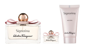 Salvatore Ferragamo Signorina Eau de Parfum  Set 100 ml + 5 ml + 50 ml  Körperlotion