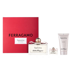 Salvatore Ferragamo Signorina Eau de Parfum  Set 100 ml + 5 ml + 50 ml  Körperlotion