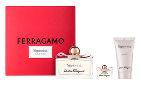 Salvatore Ferragamo Signorina Eau de Parfum  Set 100 ml + 5 ml + 50 ml  Körperlotion
