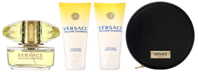 Versace Yellow Diamond Eau de Toilette Set 90 ml + 100 ml Duschgel + 100 ml Körperlotion + 1 St. Kosmetiktasche