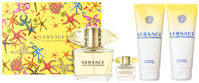Versace Yellow Diamond Eau de Toilette Set 90 ml + 5 ml + 100 ml Körperlotion + 100 ml Duschgel 