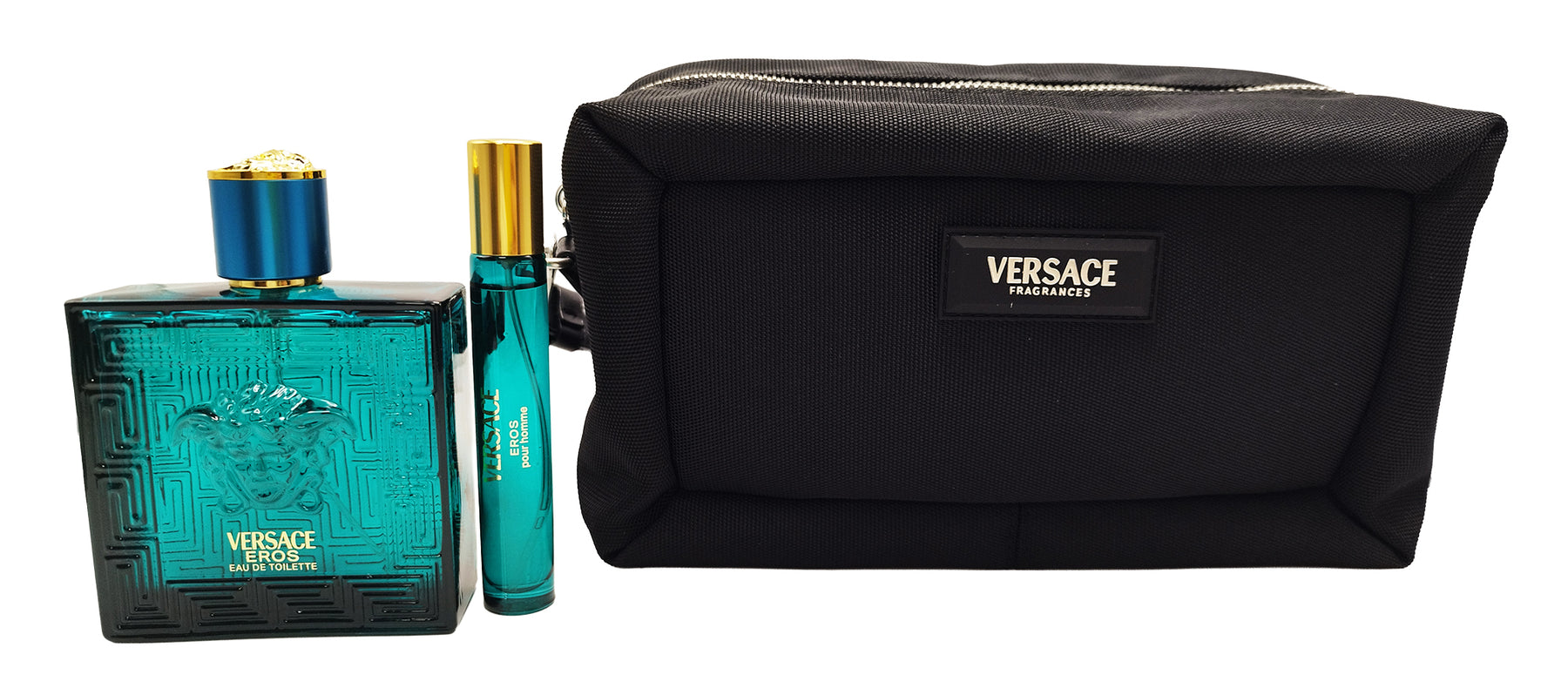 Versace Eros Pour Homme Eau de Toilette  Set 100 ml + 10 ml + Tasche