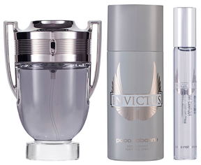 Rabanne Invictus Eau de Toilette Set 100 ml + 10 ml + 150 ml Deodorant Spray