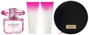 Versace Bright Crystal Absolu Eau de Parfum Set 90 ml + 100 ml Körperlotion + 100 ml Duschgel + Tasche