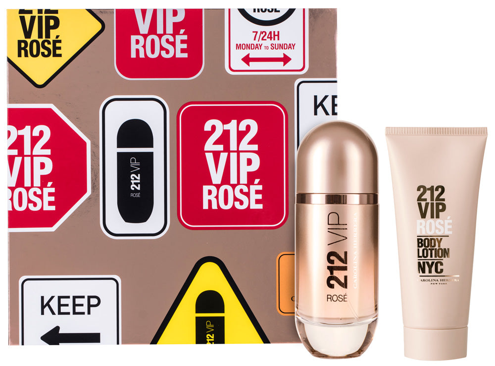 Carolina Herrera 212 VIP Rose Eau de Parfum Set 80 ml + 100 ml Körperlotion