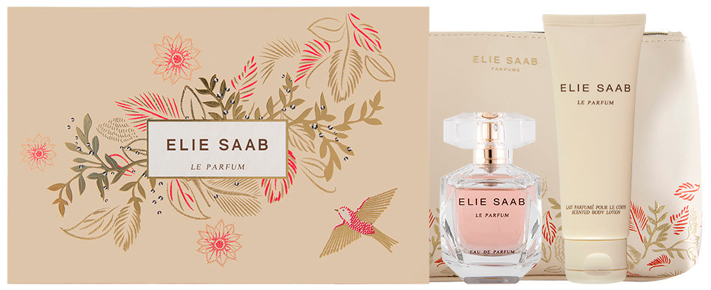 Elie Saab Le Parfum EDP Geschenkset  EDP 50 ml + 75 Körperlotion + Tasche