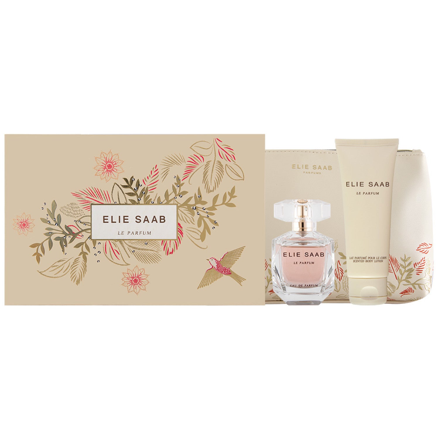Elie Saab Le Parfum EDP Geschenkset  EDP 50 ml + 75 Körperlotion + Tasche