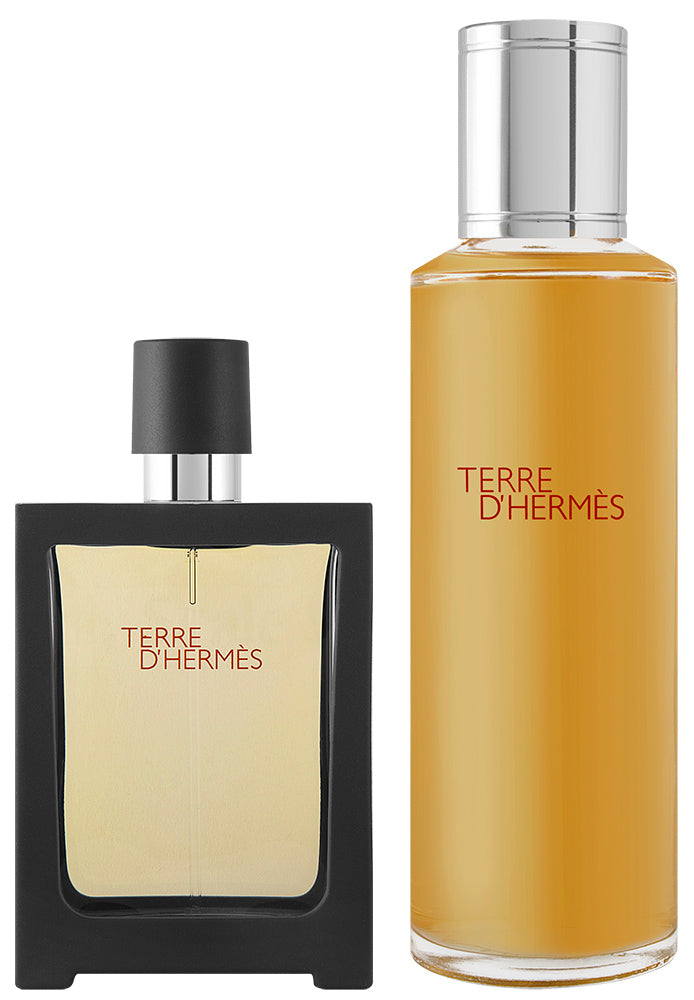 Hermès Terre d`Hermès Parfum Set 125 ml Nachfüllung + 30 ml Nachfüllbar