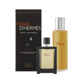 Hermès Terre d`Hermès Parfum Set 125 ml Nachfüllung + 30 ml Nachfüllbar