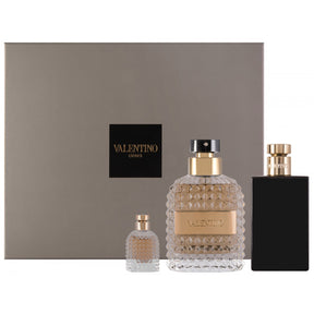 Valentino Valentino Uomo EDT Geschenkset EDT 100 ml + 100 ml Aftershave Balm + EDT 4 ml