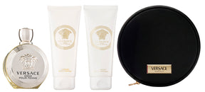 Versace Eros Pour Femme Eau de Parfum Set 100 ml + 100 ml Körperlotion + 100 ml Duschgel + Tasche