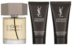 Yves Saint Laurent L`Homme EDT Geschenkset  EDT 100 + 50 ml Aftershave Balm + 50 ml Duschgel