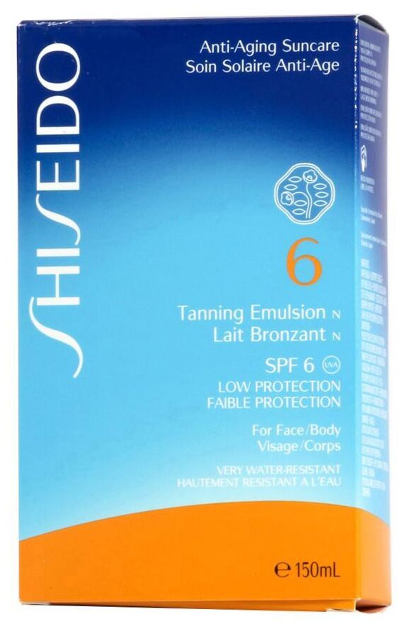 Shiseido Sun Care Tanning Emulsion SPF 6 150 ml
