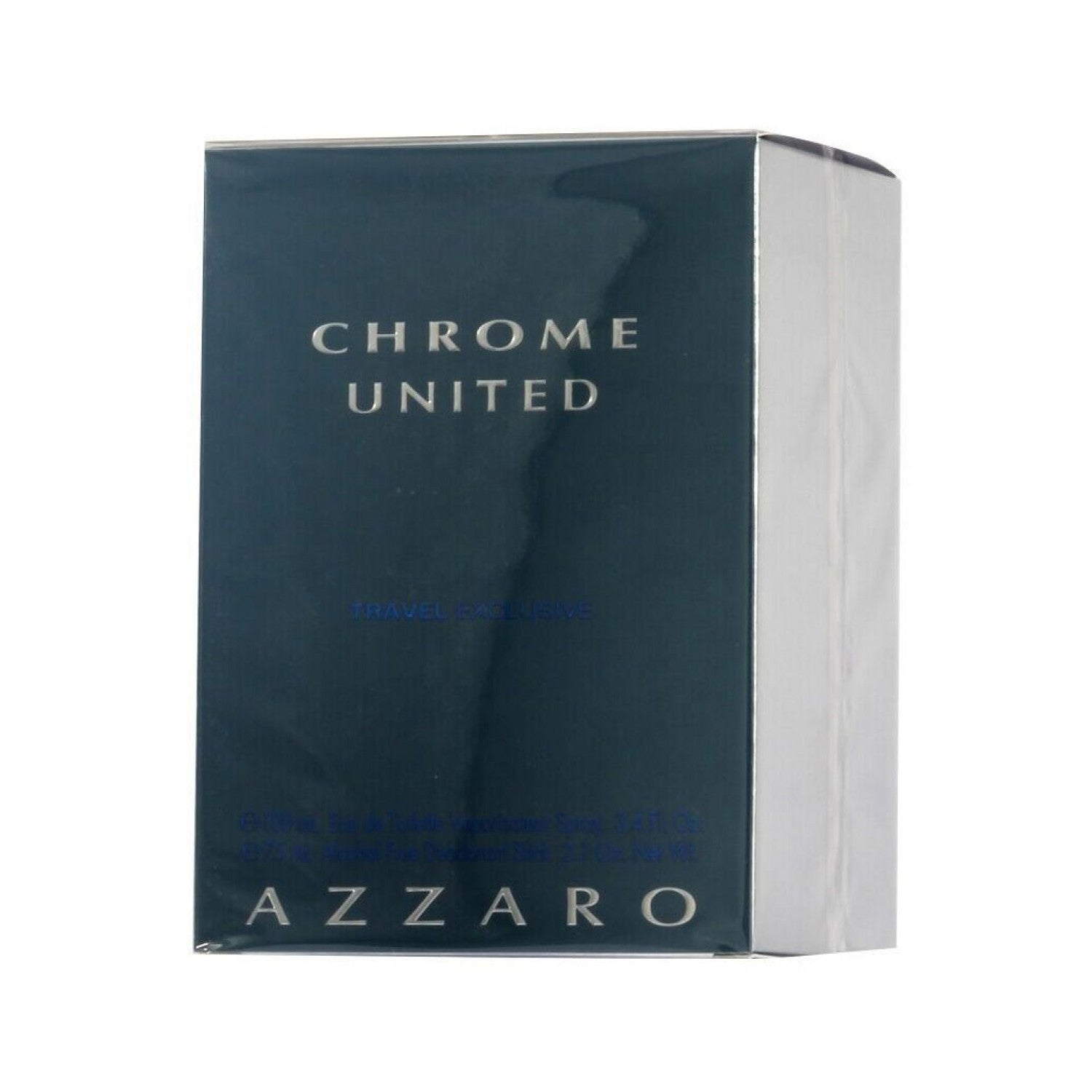 Azzaro Chrome United EDT Geschenkset EDT 100 ml + 75 ml Deodorant Stick