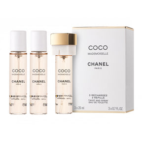 Chanel Coco Mademoiselle Eau de Toilette 1 х 20 ml + 2 x 20 ml Nachfüllpackung