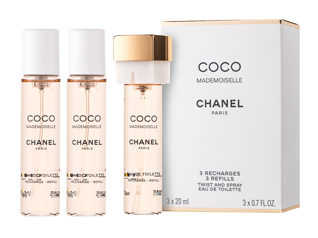Chanel Coco Mademoiselle Eau de Toilette 1 х 20 ml + 2 x 20 ml Nachfüllpackung