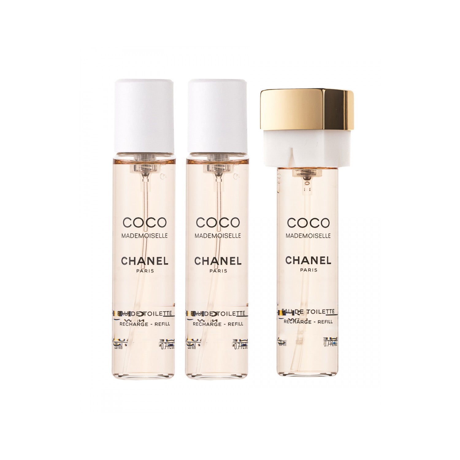 Chanel Coco Mademoiselle Eau de Toilette 1 х 20 ml + 2 x 20 ml Nachfüllpackung