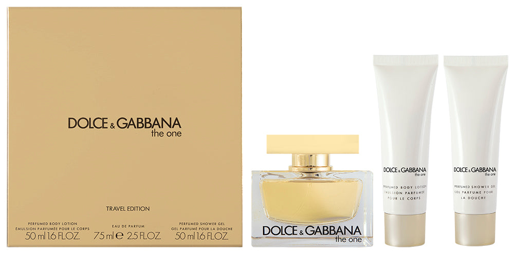 Dolce & Gabbana The One Eau de Parfum Set 75 ml + 50 ml Körperlotion + 50 ml Duschgel
