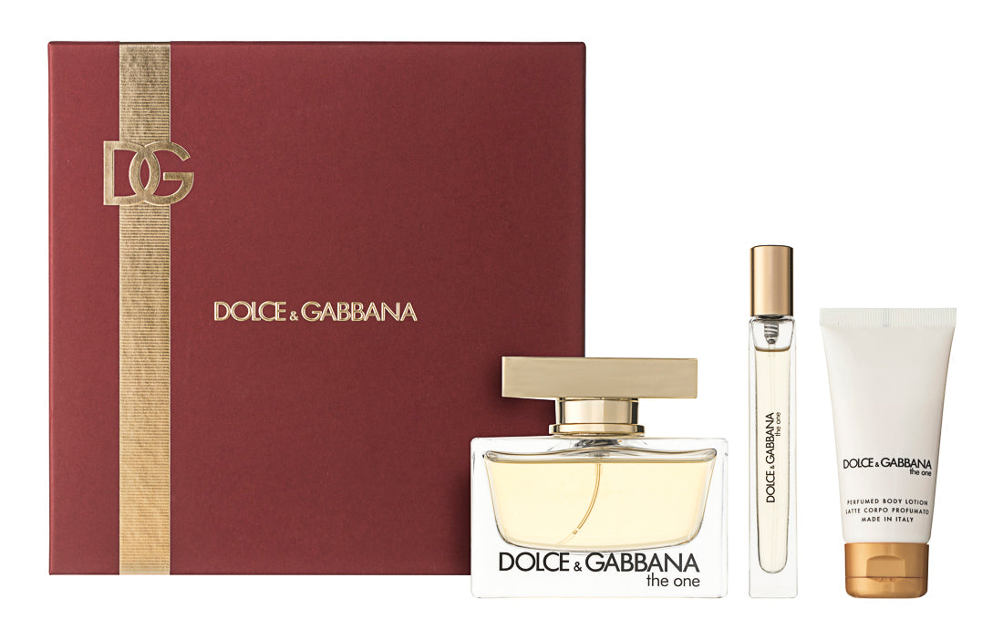 Dolce & Gabbana The One Eau de Parfum Set 75 ml + 10 ml + 50 ml Körperlotion