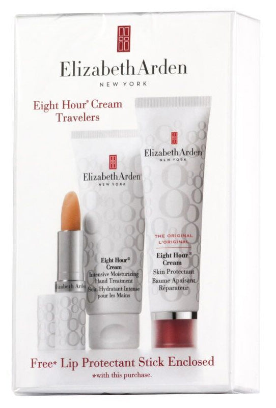 Elizabeth Arden Eight Hour Travel Set 75 ml Handcreme + 50 ml Haut Feuchtigkeitscreme + 3.7 g Nährende Lip Balm