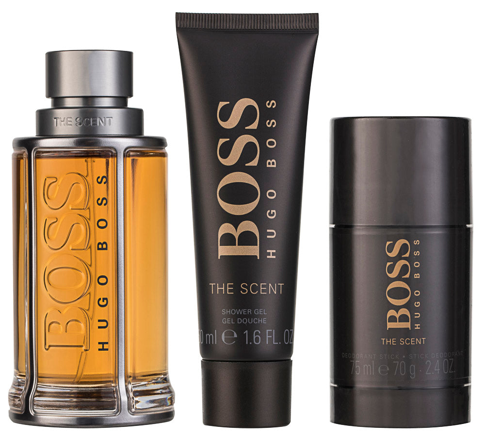 Hugo Boss The Scent For Him EDT Geschenkset EDT 100 ml + 75 ml Deodorant Stick + 50 ml Duschgel