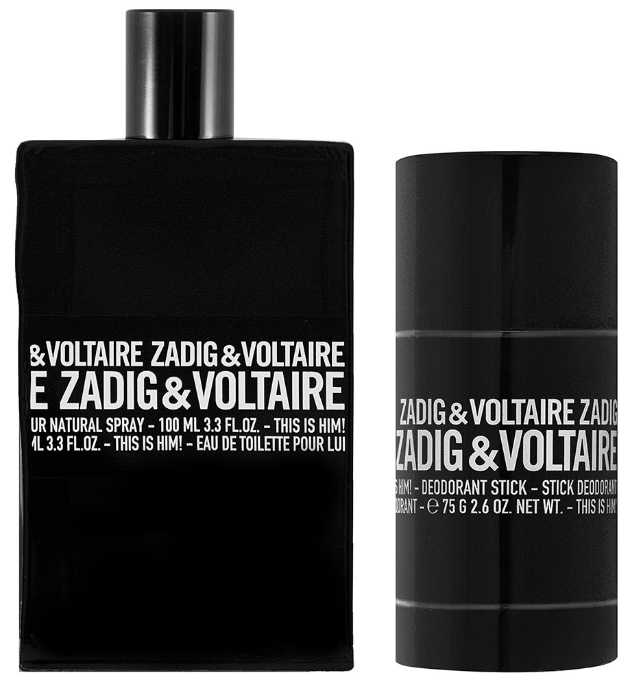 Zadig & Voltaire This is Him EDT Geschenkset EDT 100 ml + 75 ml Deodorant Stick 