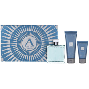 Azzaro Chrome Eau de Toilette  Set 100 ml + 100 ml Shampoo + 50 ml Aftershave Balm