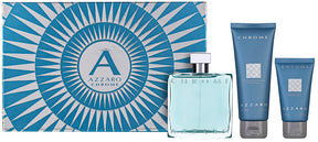 Azzaro Chrome Eau de Toilette  Set 100 ml + 100 ml Shampoo + 50 ml Aftershave Balm
